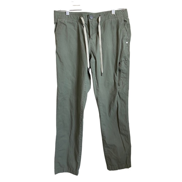 Vuori Pants - Vuori Ripstop Climber Pants Medium Army Green VW401 Organic Cotton Stretch